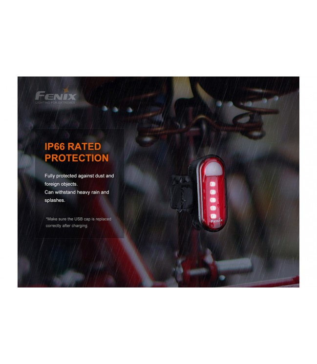 Įkraunamas dviračių galinis žibintas Fenix BC05R V2.0