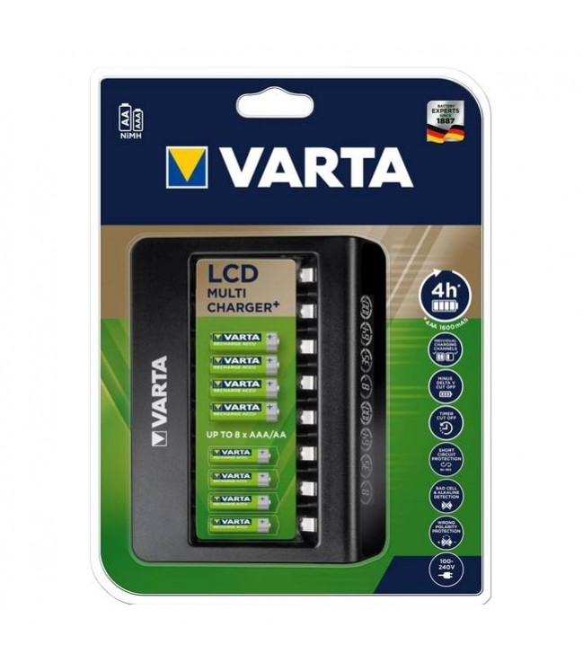 Зарядное устройство Varta LCD Multi-Plus 8 каналов AAA, AA