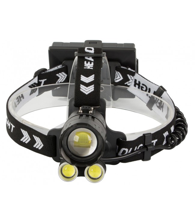 LED head torch XHP160 with 2COBLED with zoom function