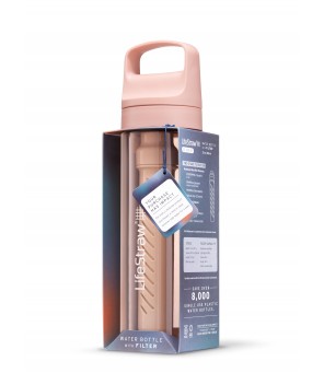LifeStraw Go 2.2 travel bottle with filter 650 ml. Cherry Blossom Pink LGV422PKWW