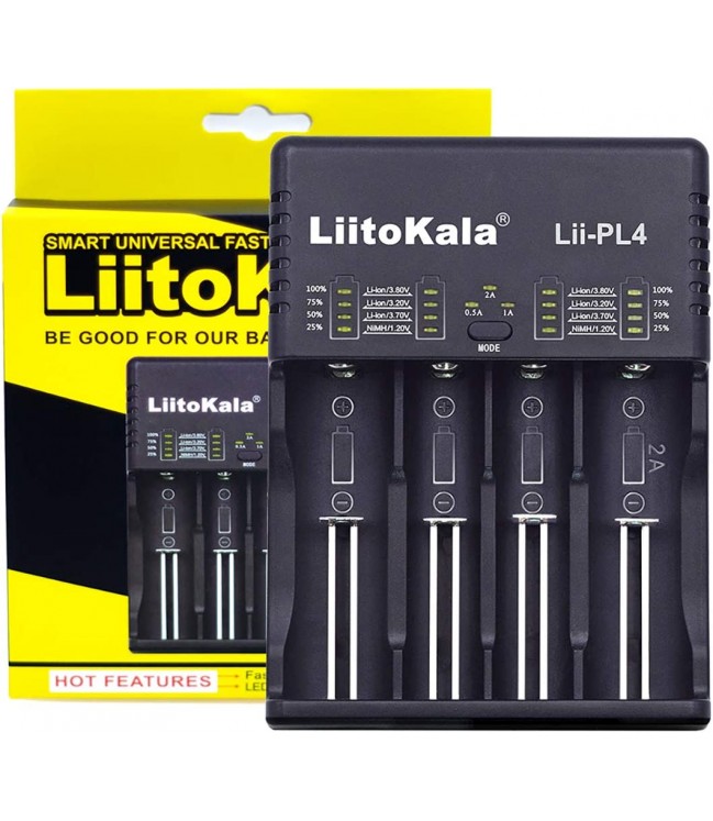 LiitoKala Lii-PL4 4-Slot Battery Charger