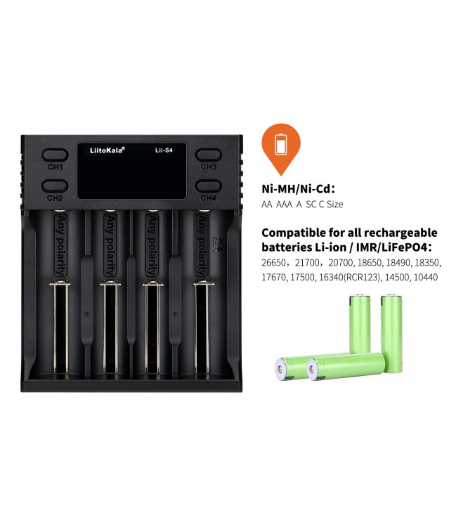 Liitokala Lii-S4 battery charger