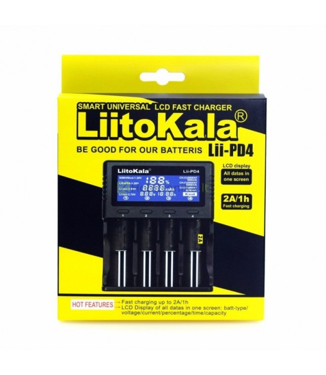 Зарядное устройство Liitokala PD4 с ЖК-дисплеем