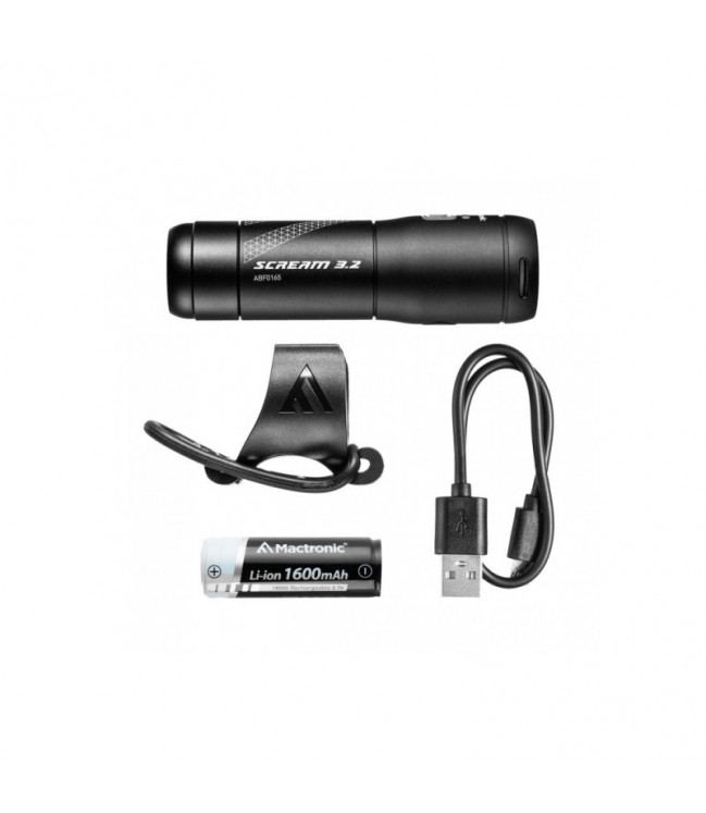 Mactronic 600lm rechargeable front bicycle light Scream 3.2 ABF0165