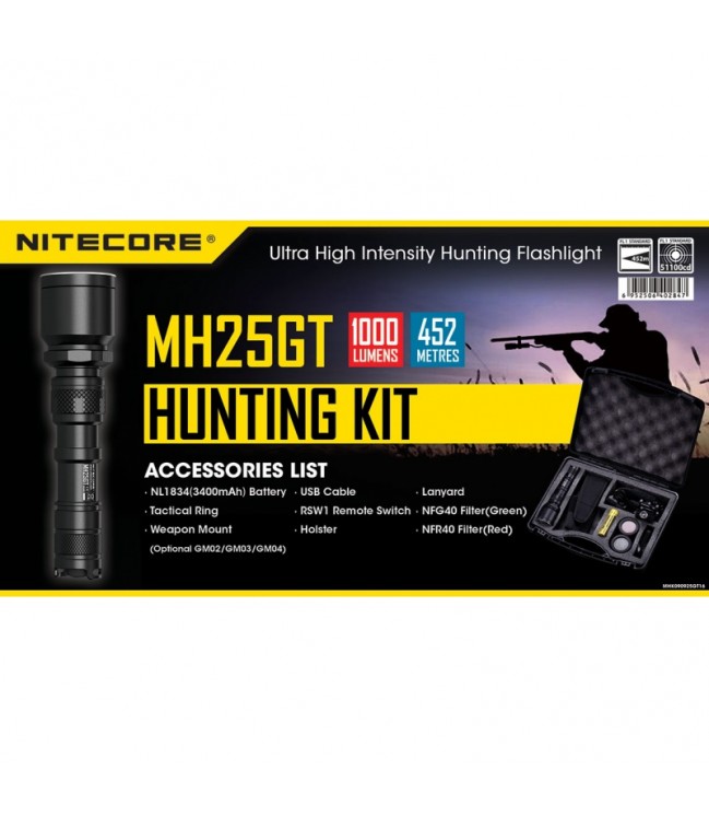 Nitecore MH25GT Hunting Kit medžioklinis rinkinys