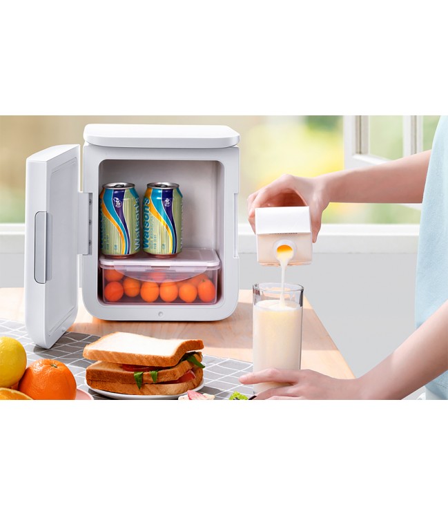 Mini fridge Baseus Igloo with heating function, 6L, 230V (white)