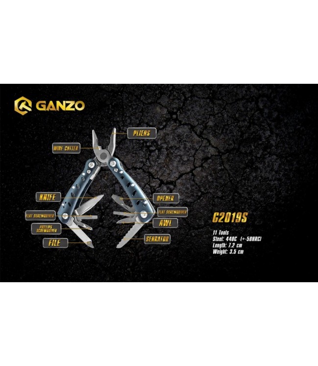 Многофункциональный инструмент Ganzo 2019S