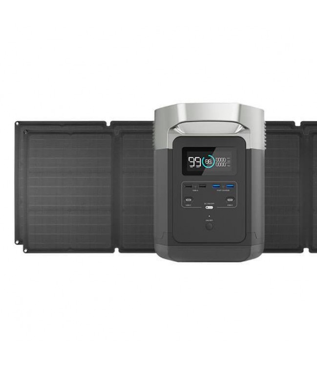 Nešiojama elektrinė EcoFlow Delta 1300 + 2vnt  x 110W saulės baterijos