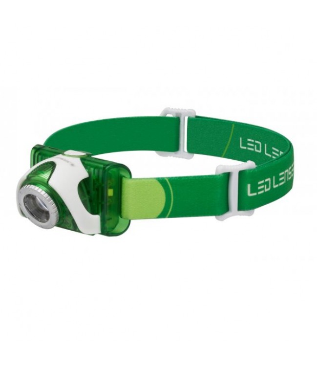 LED Lenser SEO3 LED galvos žibintuvėlis - žalias
