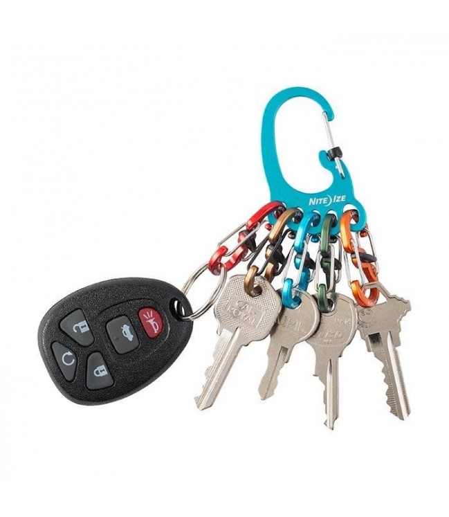Nite Ize - Цветной футляр для ключей BigFoot Locker, алюминий - KLKBFA-03-R6