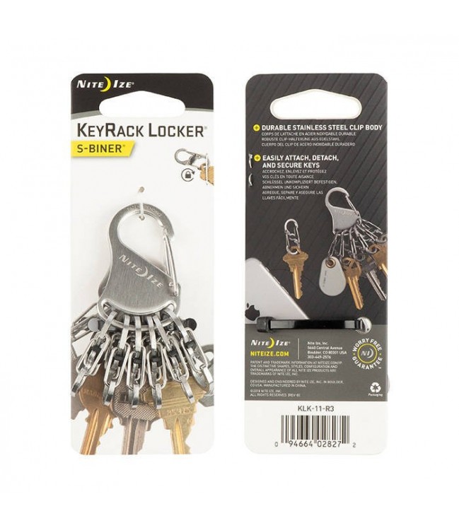 Nite Ize KeyRack Locker Стальной брелок для ключей KLK-11-R3