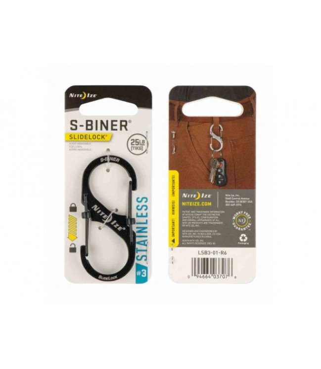 Nite Ize S-Biner Slidelock 3 Carabiner LSB3-01-R6