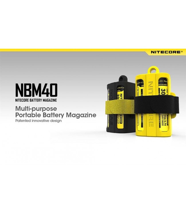 Nitecore 18650 battery compartment (4pcs) NBM40, black
