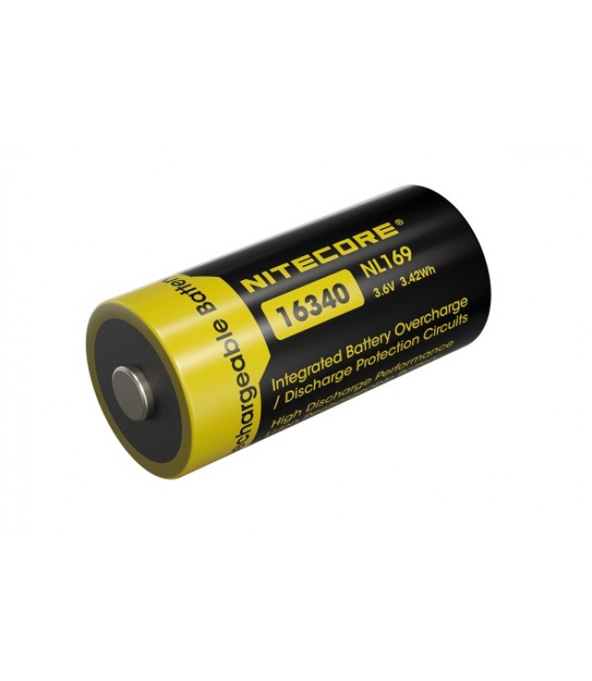 Nitecore Li-Ion baterija 16340, 950mAh - NL169