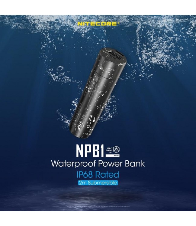 Nitecore NPB1 5000mAh išorinė baterija, powerbank
