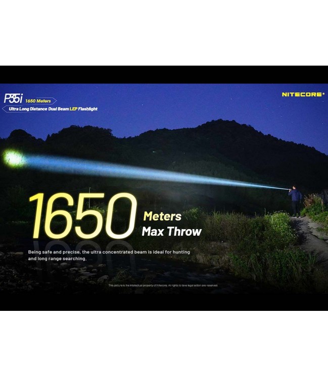 Nitecore P35i - LED and laser flashlight