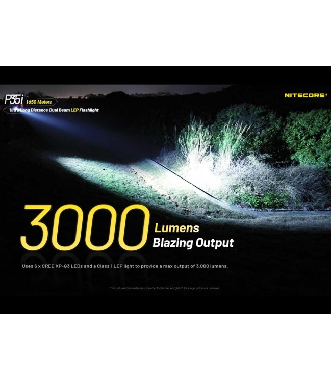 Nitecore P35i - светодиодный и лазерный фонарик