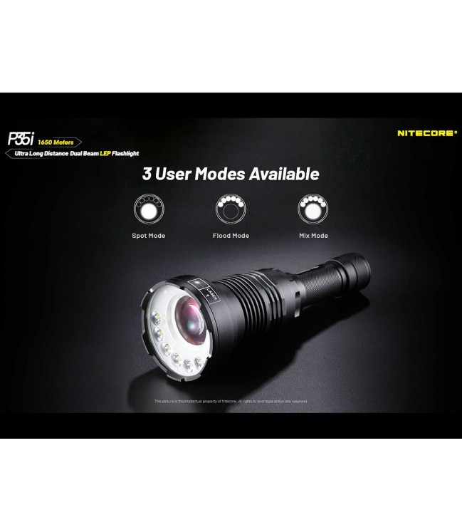 Nitecore P35i - LED and laser flashlight