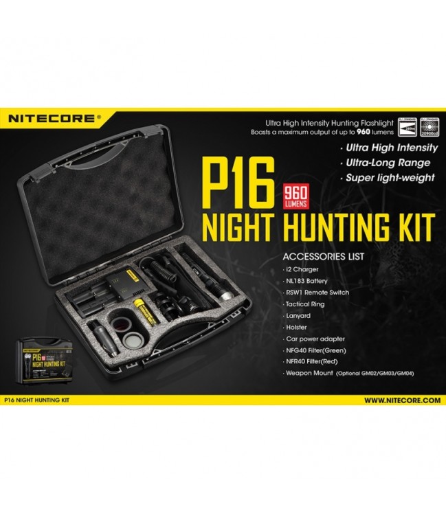Nitecore P16 Hunting Kit rinkinys medžioklei