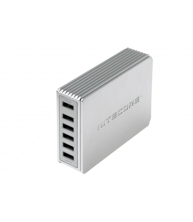 Nitecore UA66Q 6 lizdų USB įkroviklis - maitinimo adapteris