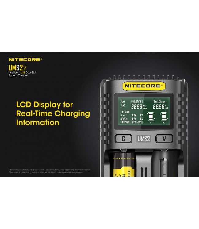 Nitecore UMS2 USB charger