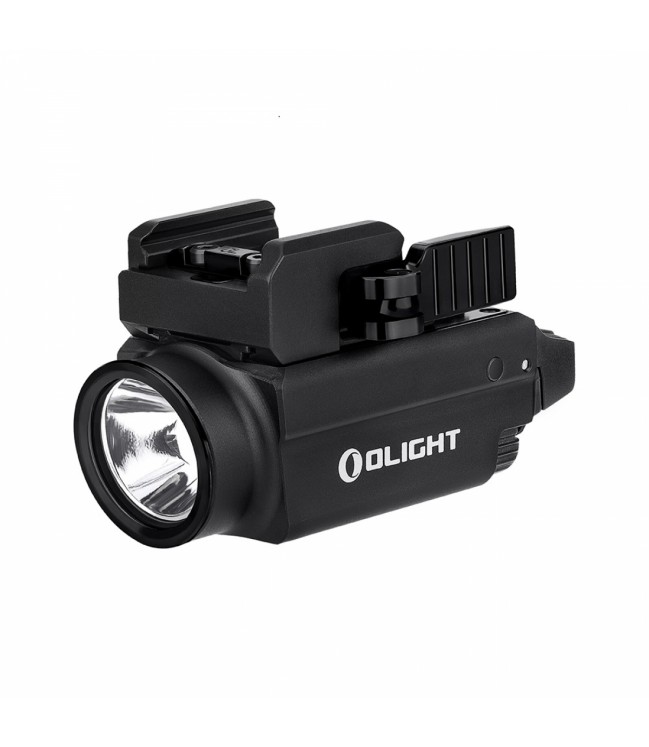 Olight BALDR S flashlight on pistol, rechargeable