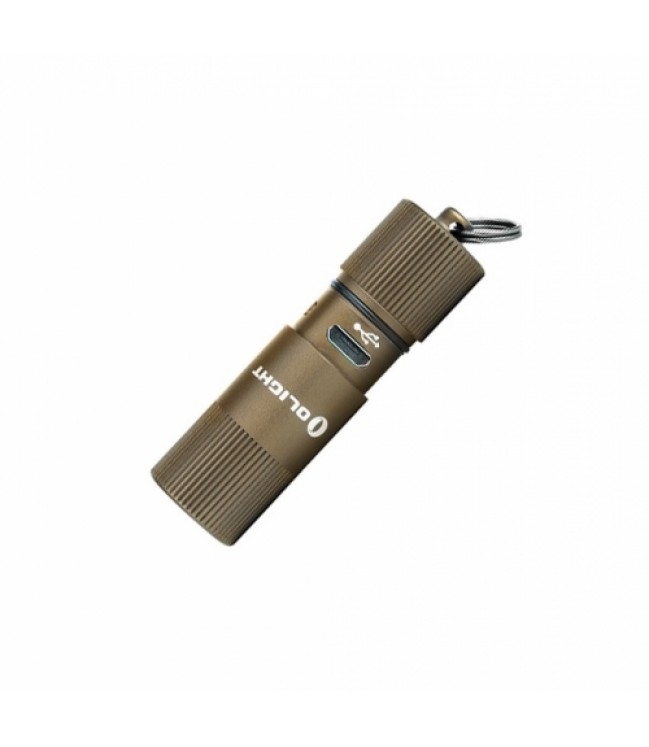 Olight i1R 2 EOS DESERT TAN keychain reachargeable flashlight with USB cable