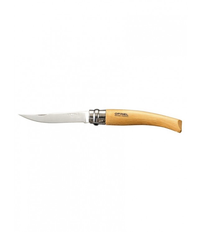 Opinel knife No.8 with thin blade - beech handle