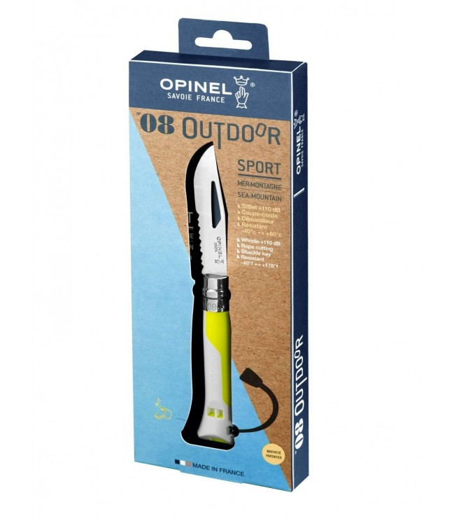 Нож Opinel Outdoor №8 с лезвием из нержавеющей стали