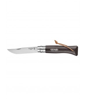 Opinel Trekking knife No.8 with stainless steel blade and dark brown handle