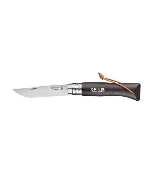 Opinel Trekking knife No.8 with stainless steel blade and dark brown handle