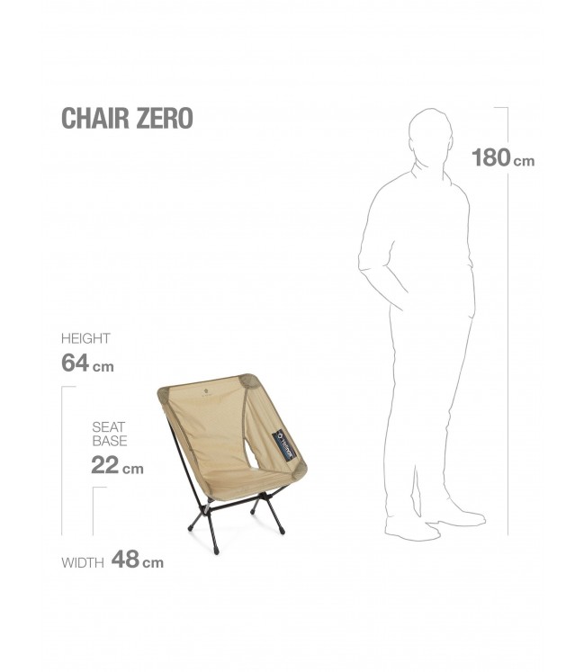 Turistinė kėdė Helinox Chair Zero - Juoda