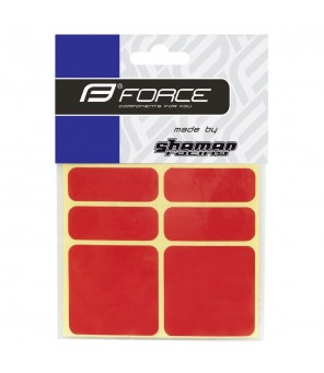 FORCE reflective stickers (6pcs red)