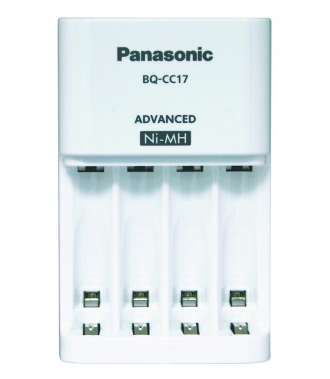 Panasonic Eneloop BQ-CC17 įkroviklis + 4 x R6/AA Eneloop 2000mAh BK-3MCDE