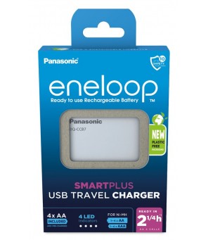 Panasonic Eneloop BQ-CC87 charger / external battery + 4 x R6/AA Eneloop 2000mAh Ni-MH BK-3MCDE