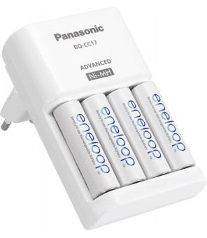 Panasonic Eneloop Charger BQ-CC17 + 4 pcs R6 / AA Eneloop 2000mAh BK-3MCCE Rechargeable Battery