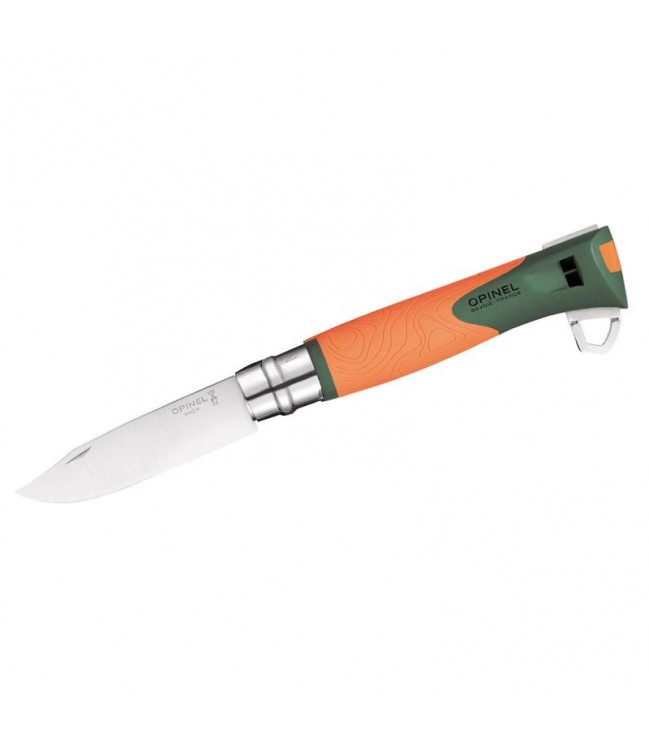 Нож Opinel Explore №12 с пинцетом - оранжевый