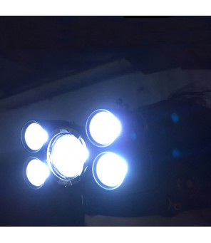 LED žibintuvėlis ant galvos 7 LED su raudona šviesa