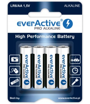 Šarminės AA baterijos everActive Pro Alkaline LR6   4 vnt