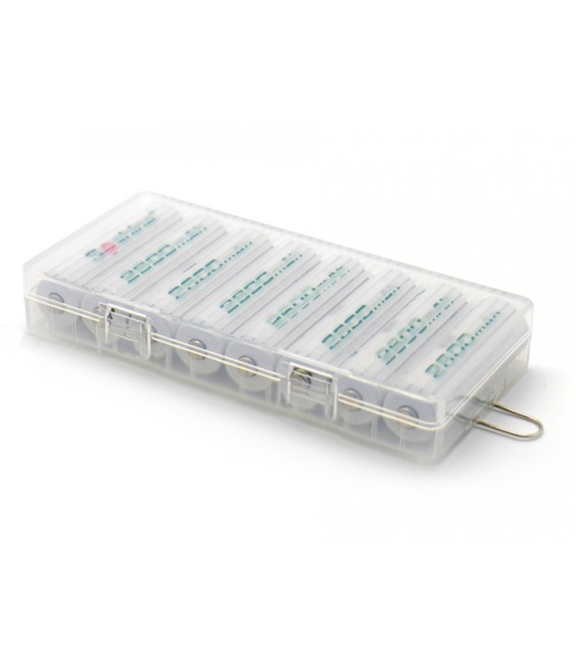 SOSHINE battery storage box for 8x AA or 14500 rechargeable batteries and batteries