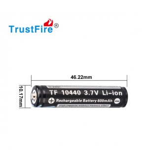 Trustfire 10440 - 300mah 3,6V - 3,7V įkraunama ličio baterija
