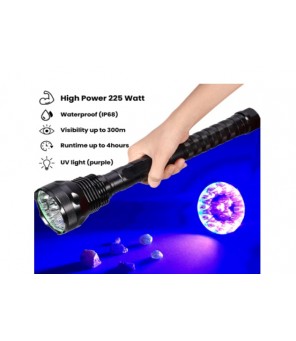 UV flashlight Amber Rhino PRO 225W (set)