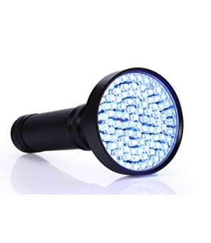 Ultravioletinis 100 UV LED prožektorius žibintuvėlis juodas
