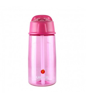 Vaikiška gertuvė Littlelife Flip Top Water Bottle 550 ml - Rožinė
