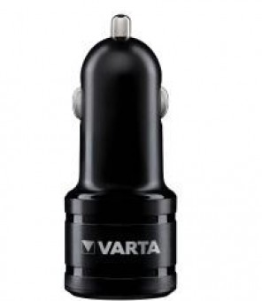 Автомобильное зарядное устройство VARTA с двойной розеткой USB 57932