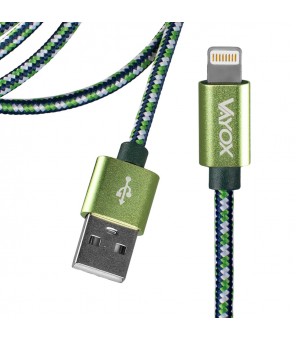 Vayox USB kabelis 1.5m Žalias VA0147