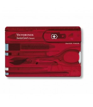 Victorinox SwissCard Classic komplektas, rot transparent 0.7100.T