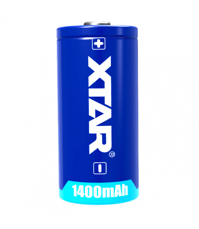XTAR CR123A battery, 1400mAh