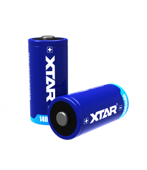 XTAR CR123A battery, 1400mAh