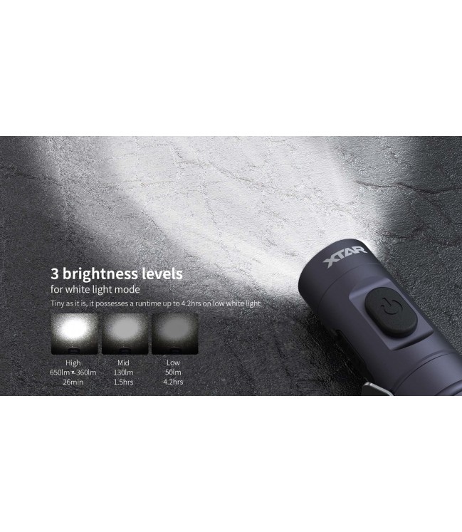 Xtar T2 Rechargeable LED Key Ring flashlight